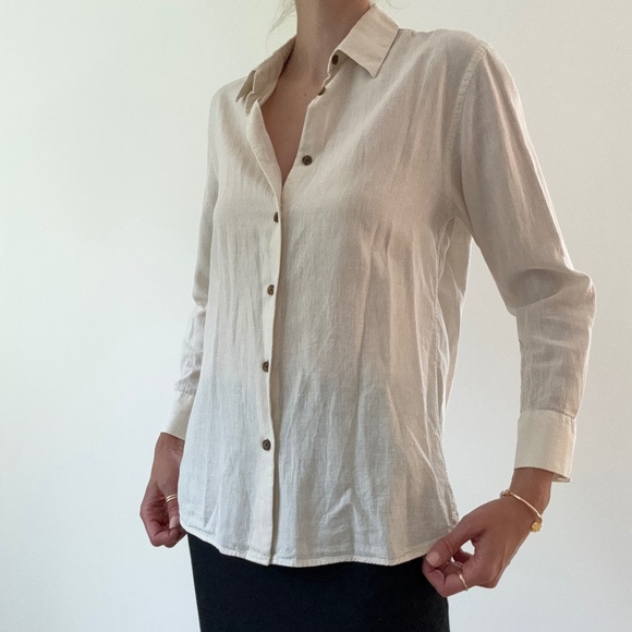 Solid and Striped Linen Shirt - Picture 2 of 6